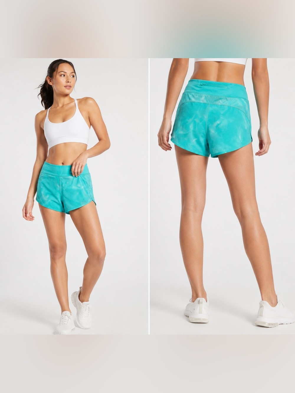 Athleta Run With It 3.5” Short Turquoise Athletic Shorts Size XL NWT